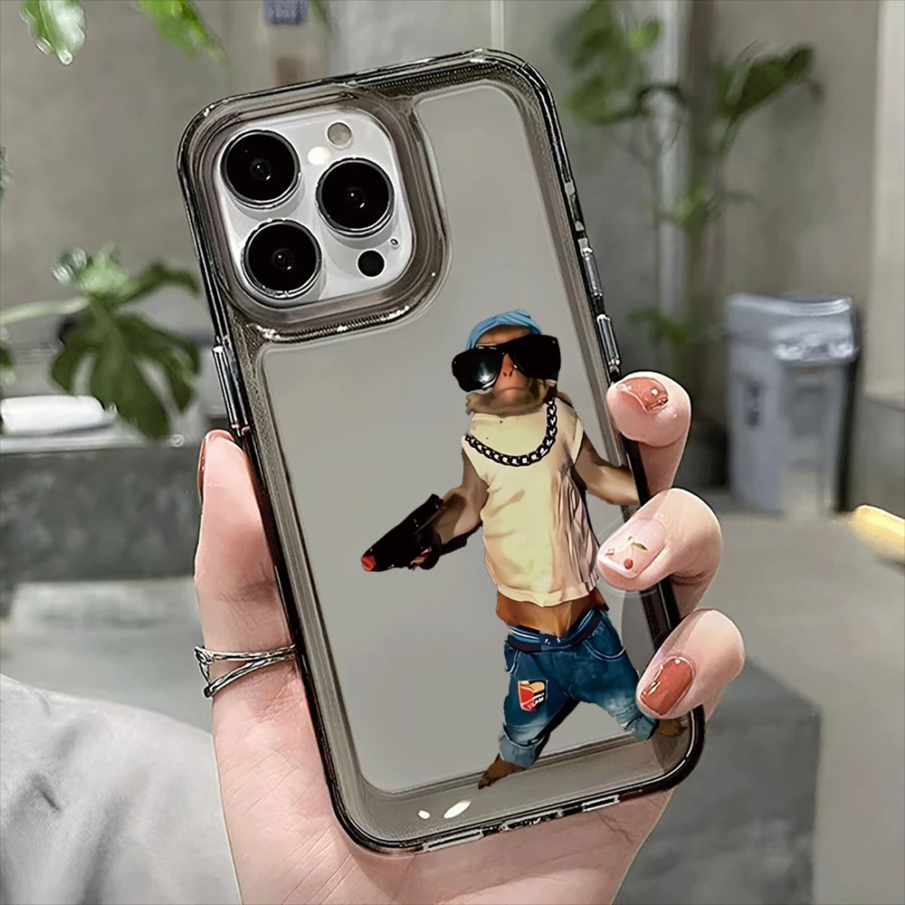 Funny Sunglasses Cool Monkey, Unique Hip-Hop Outfit Gorilla Case Suitable for All Apple iPhone Series view 5