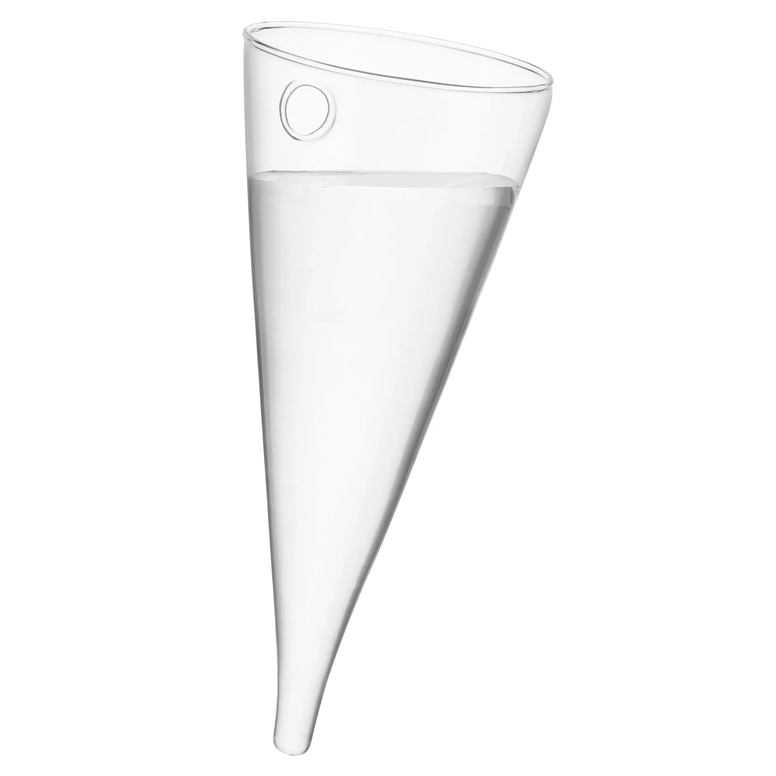 Vase Hanging Glass Vases for Wall Decor Flowers Decoration Cone Shaped Clear Conical