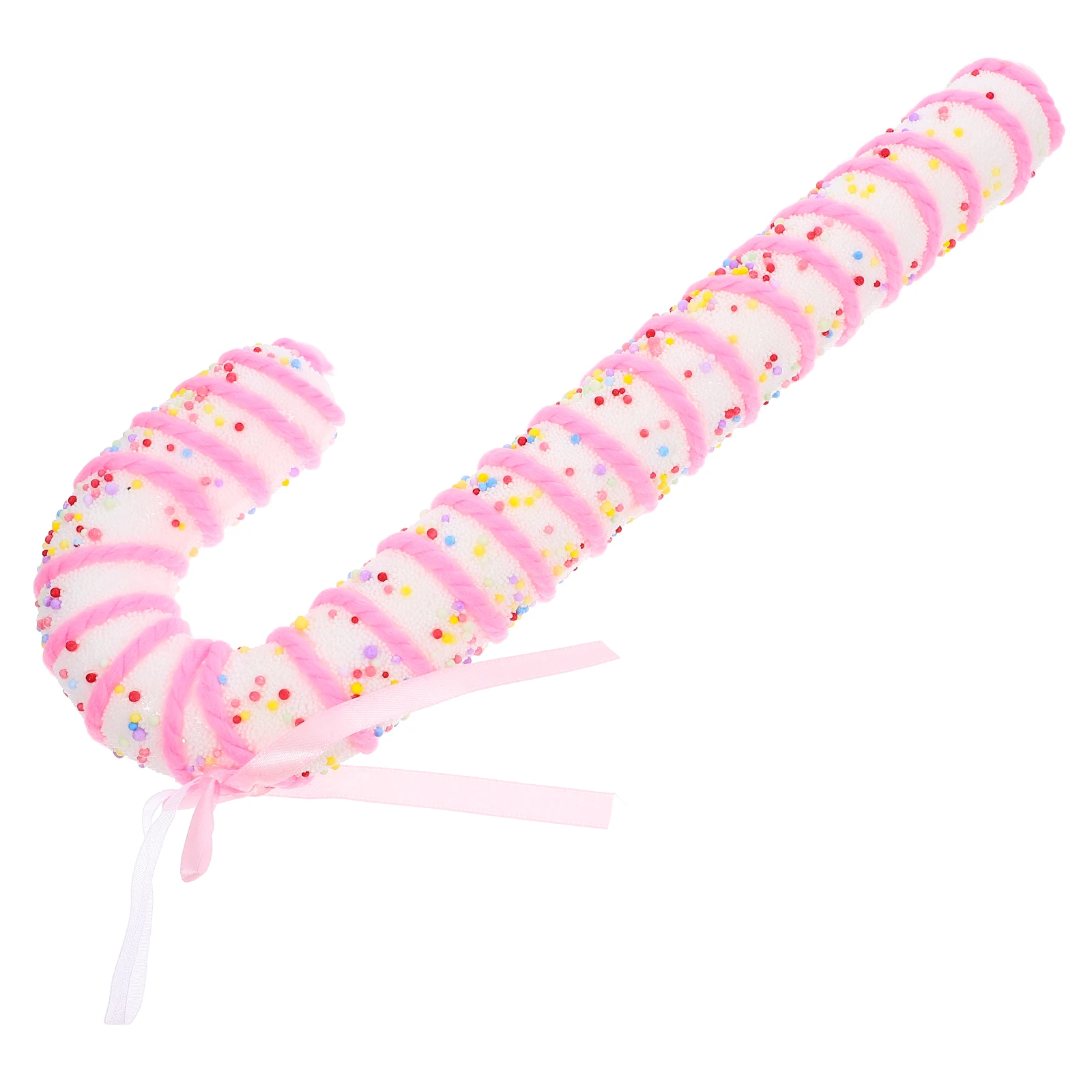 

Christmas Tree Decoration Candy Cane Hanging Ornaments Pink Wreath Props Sugar Pendant DIY Party Holiday Decor Twisted Crutch
