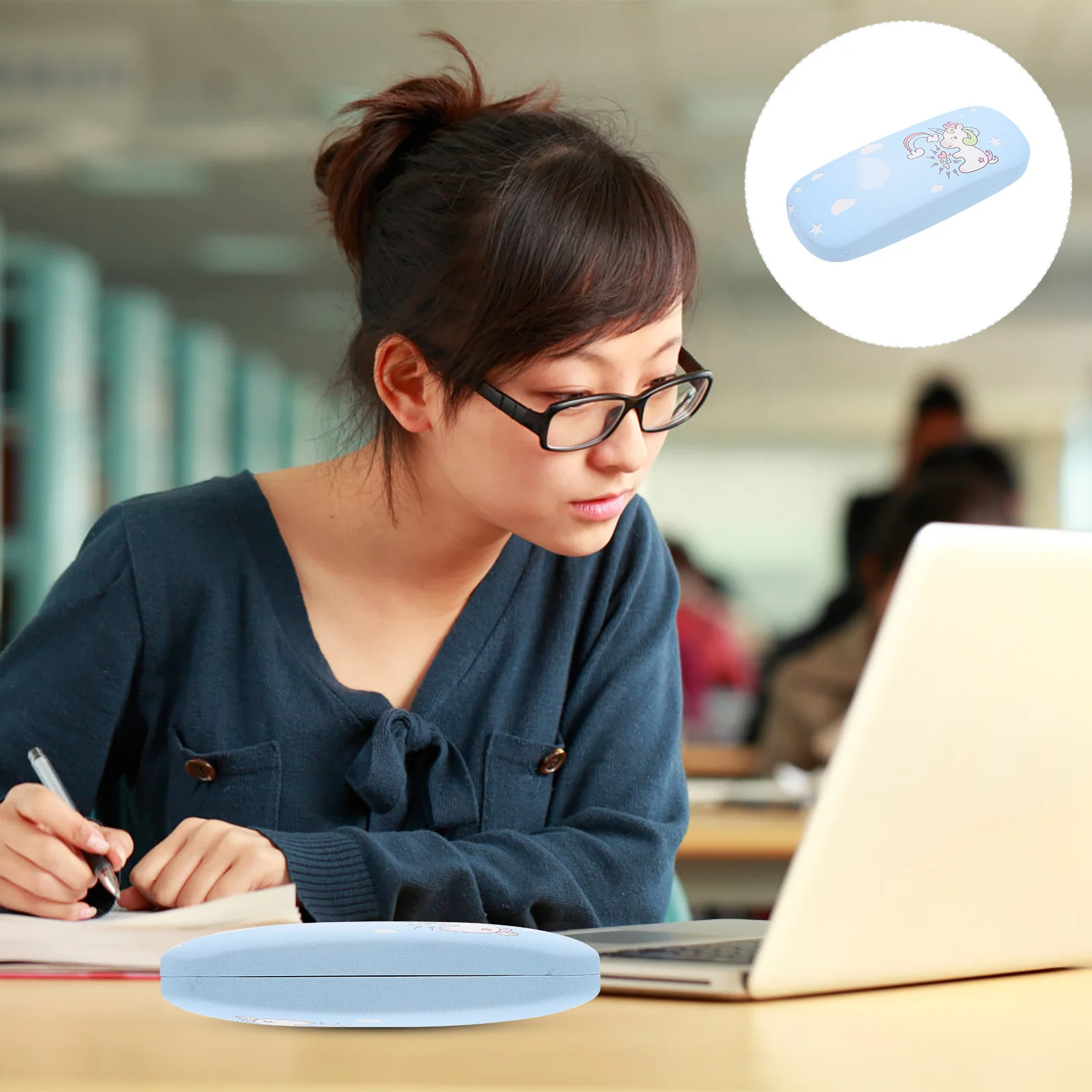 

Cartoon Pattern Glasses Case Durable Portable Storage Box Scratch Proof Eyeglass Container Exquisite Craftsmanship