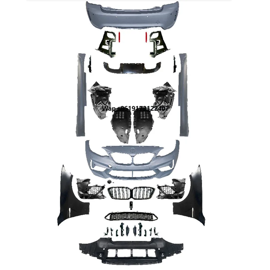 

2013year - 2 Series F22 F23 Body Kit Upgrade to F87 M2c Car Kit Front Bumper Side Skirt Rear Bumper Fender and Grille F22 F23