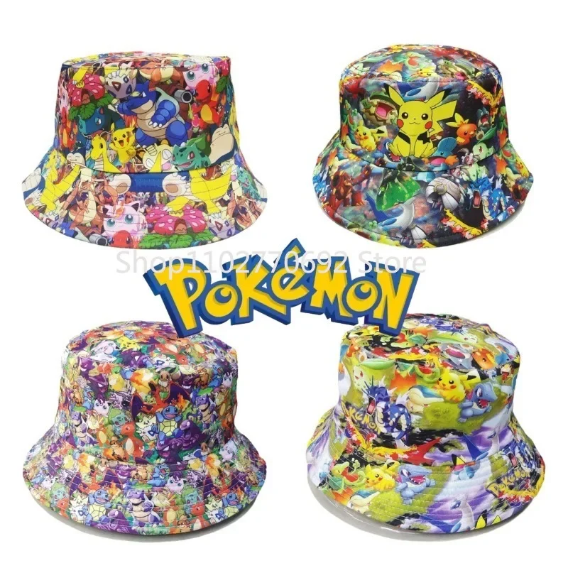 Hot Pokemon Anime Figures Toy Baseball Cap Pikachu Hat Cosplay Summer Man Hip Hop Cap for Girl Boy Children Kids Children Gift