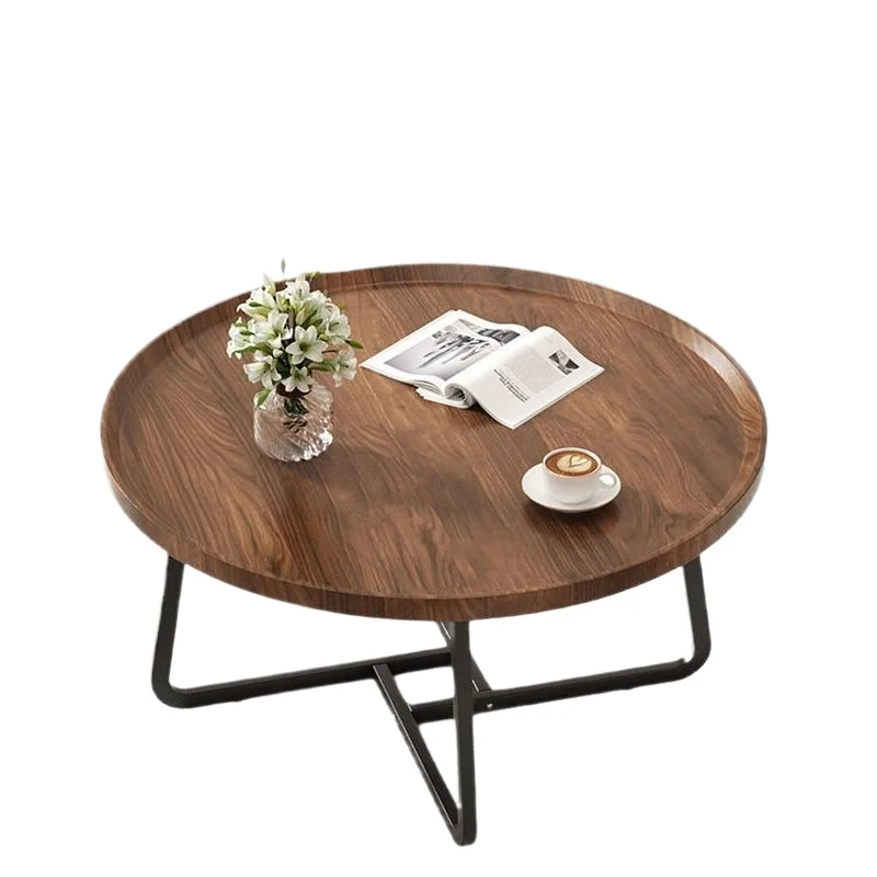 Small Side Table, Bedside End Table, Mini Round Coffee Table for Sofa Living Room Dorm