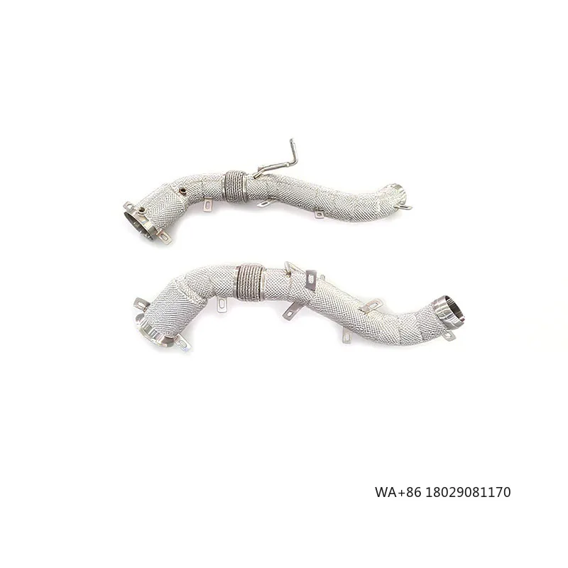 

OEM Downpipe Without Catalyst for 570 570S 3.8L 2015-2019 High-Quality Stainless Steel Heat Shield Downpipe Exhaust