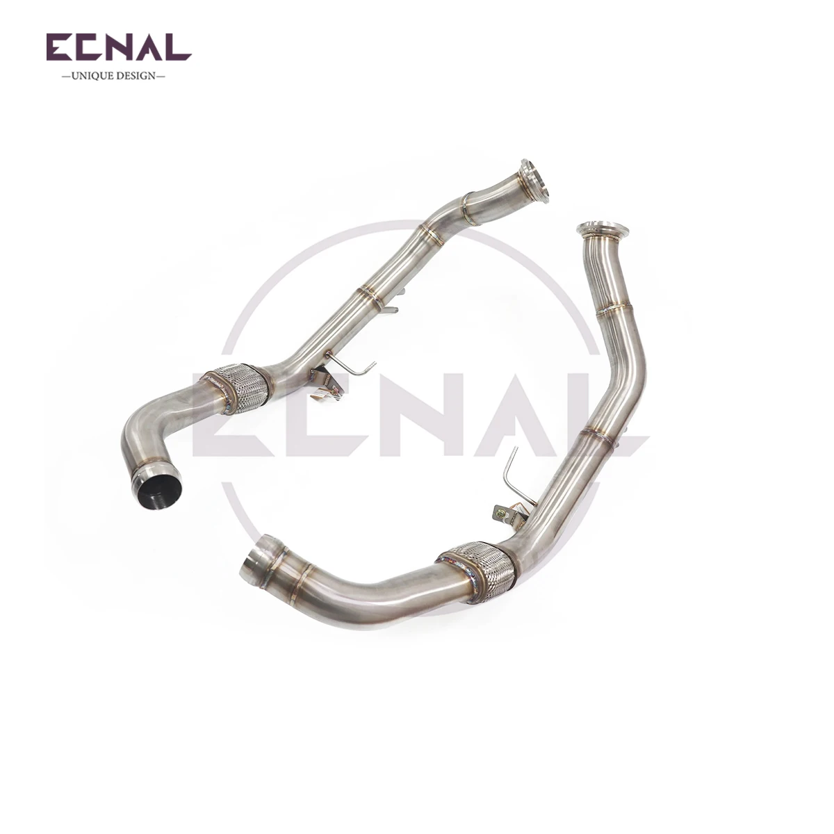 

Ecnal Exhaust System for Porsche Panamera 971 2.9T High Performance SS304 Straight-through Sport Exhaust Front Pipe with OPF