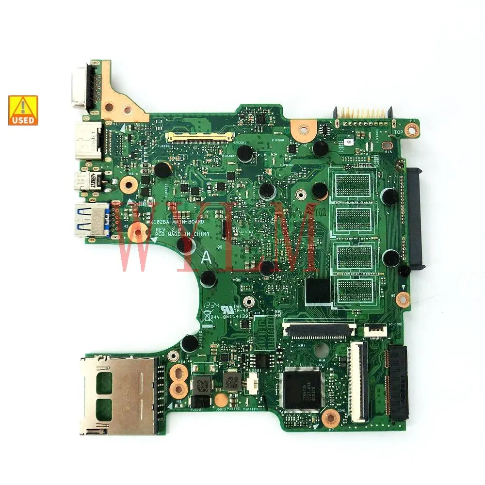 

Материнская плата X102BA, б/у материнская плата для ноутбука ASUS X102B, X102BA, REV2.0, 60NB0360-MB2040-201, б/у