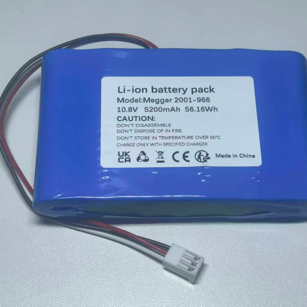 High quality products for megger mit1025 mit515 mit525 tester 5200mah replacement battery