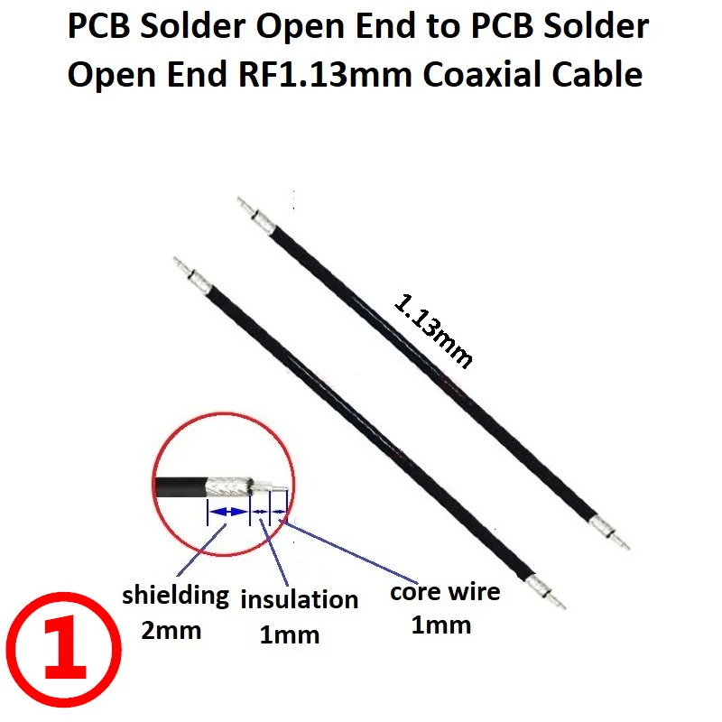 RF1.13/0.81mm Single End U.fl IPX IPEX1 IPEX3 IPEX4 Female Jack to PCB Solder Open End Pigtail Jumper Antenna Extension Cable