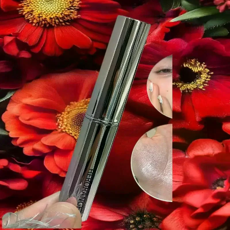 HERORANGE – bâton surligneur scintillant, paillettes naturelles, blanc, fard à paupières, crayon, Contour, ombrage, éclaircissant, maquillage pour le visage