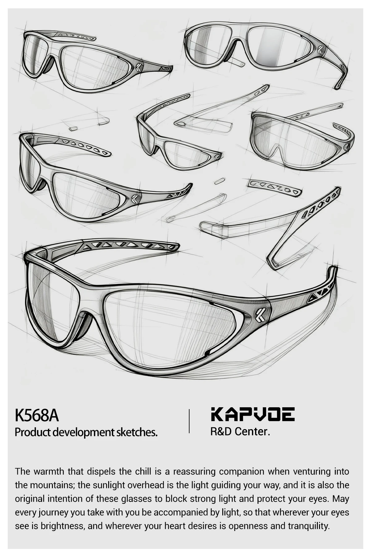 Kapvoe Neue Wander-Sonnenbrille Camping Mode-Sonnenbrille für Männer Photochrome Fahrradbrille MTB-Bike-Brille Angelbrille Sportbrille – Detail 23