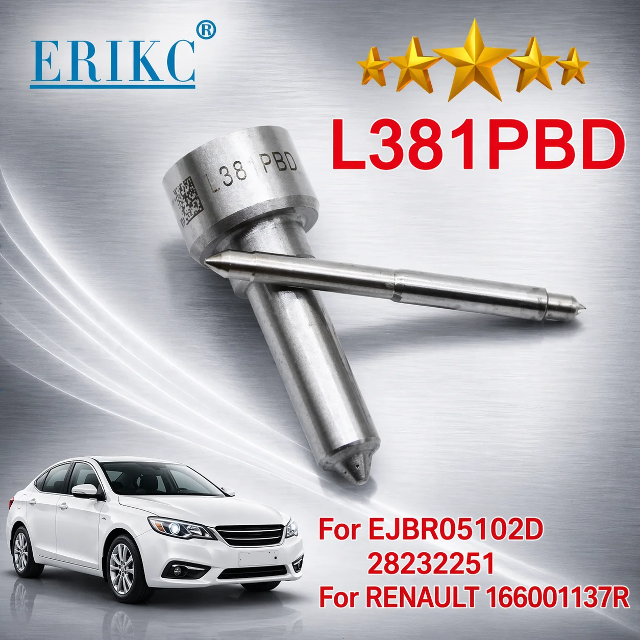 Inyector de Combustible L381PRD para Automóviles Diésel, Boquilla de Inyección L 381 PRD para LOGAN Euro 4, Inyector 28232251 EJBR05102D