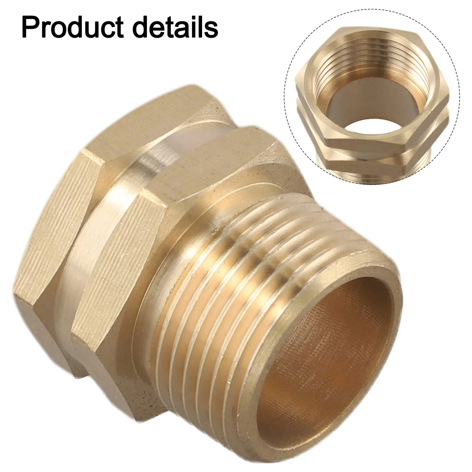 

3 4 GHT To NPT Hose Connector Outdoor Gardening Efficient Water Flow Interchangeable Connectors Suitable For Garden