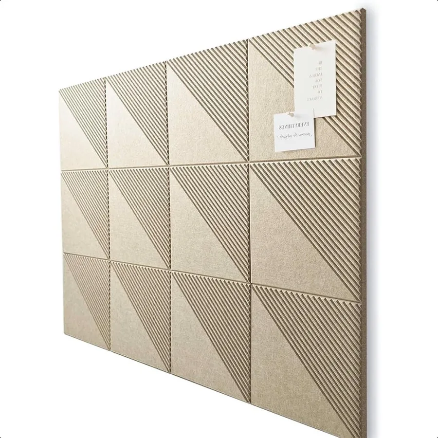 لوح فلين كبير للجدران مقاس 48 بوصة × 36 بوصة 12 عبوة من بلاط الحائط مع علامات تبويب لاصقة آمنة قابلة للإزالة لوحة الفلين للمكتب Pinboard Bu #1