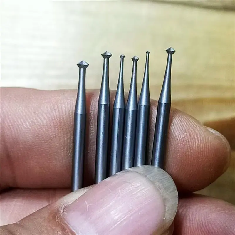 [AU03 Top !!] 24 Pcs 90º Hart Burr - 3/32Inch Shank 90 Degree Heart Burs Jewelry Engarving Bits Lapidary Burr Set