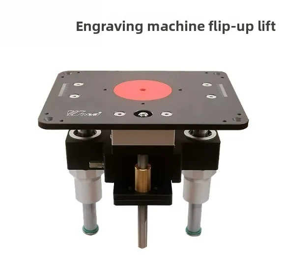 Upgraded Router Lift Plate for Woodworking, Inverted Trimmer Base for Slotting and Edge Processing DIY