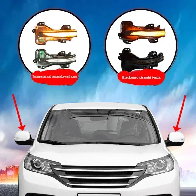 

Зеркала заднего вида, желтые указатели поворота с плавным потоком для Honda Brio BR-V Amaze Pilot Freed
