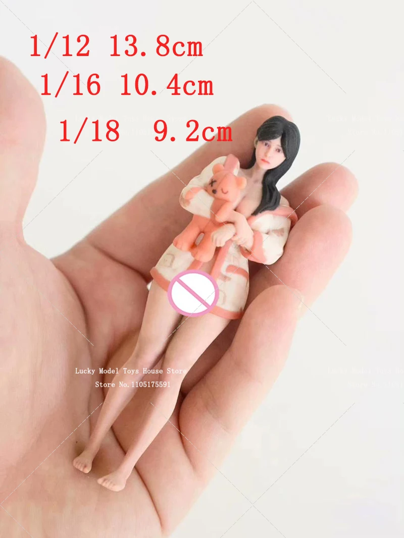 

1/12 1/16 1/18 Реалистичная Красота Девушка Скульптура Игрушки Хорошее Утро/Очарование Сцена Орнамент 9,2/10,4/13,8 см Дисплей Модель автомобиля Кукла