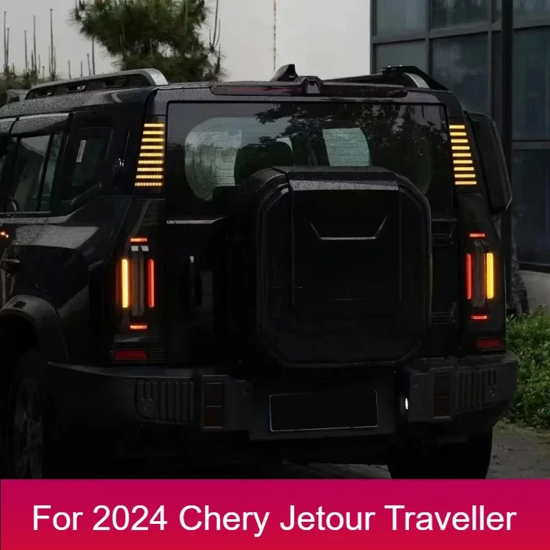 

New！For cherryJETOUR Traveler T2 2023+ Car D-pillar Lights Rear Three-dimensional Turn Warning Lights Special LED Panel Lights