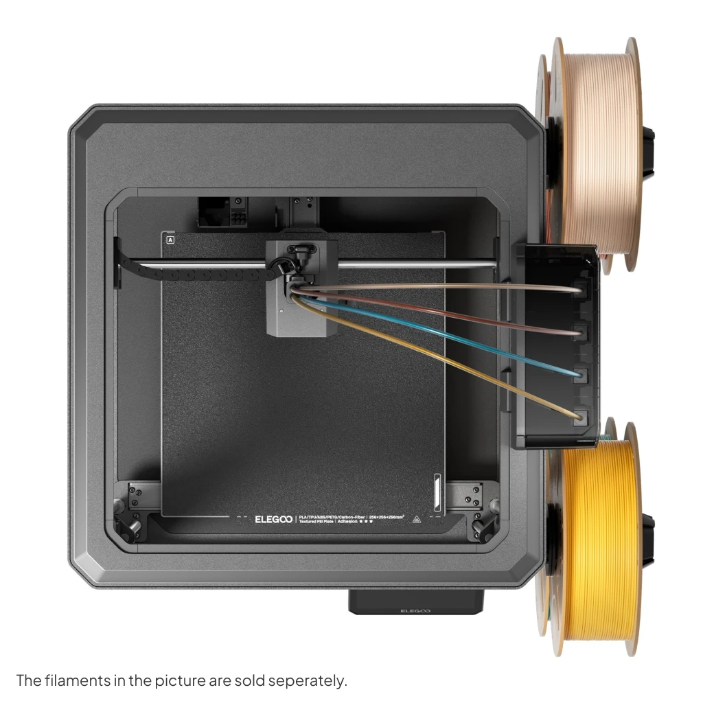 ELEGOO Centauri 2 Combo 3D Printer FDM 4-Color Printing Speed 500mm/s² with CANVAS  Low Noise Nozzle 350℃ 256x256x256mm