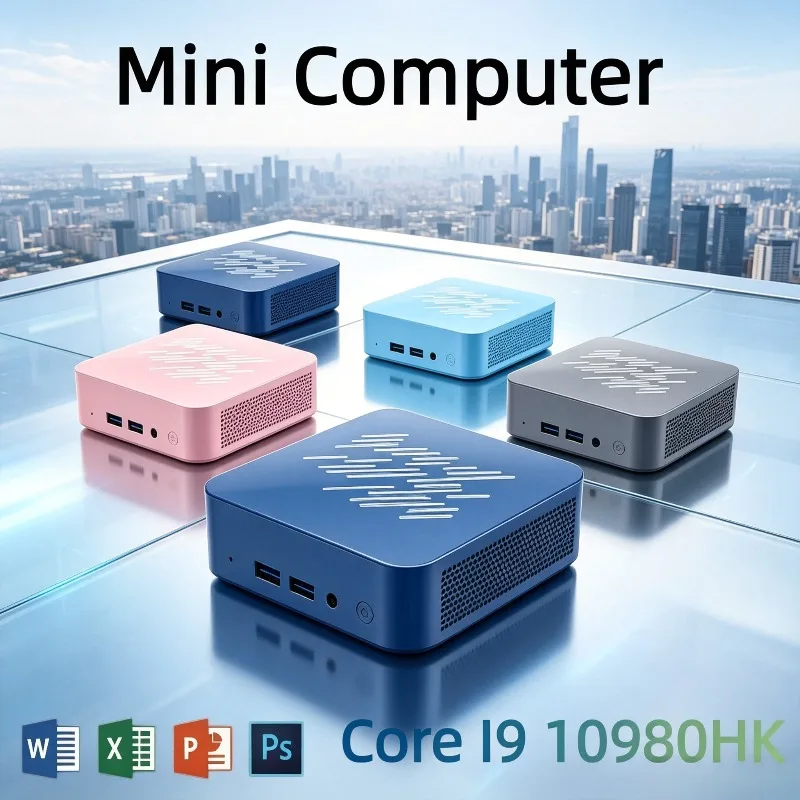 Gaming & Office Core i9 10980HK Mini PC 2026, 16GB RAM, Big SSD, WiFi 6, BT5.2, 4K Output – High-End Performance for All Needs