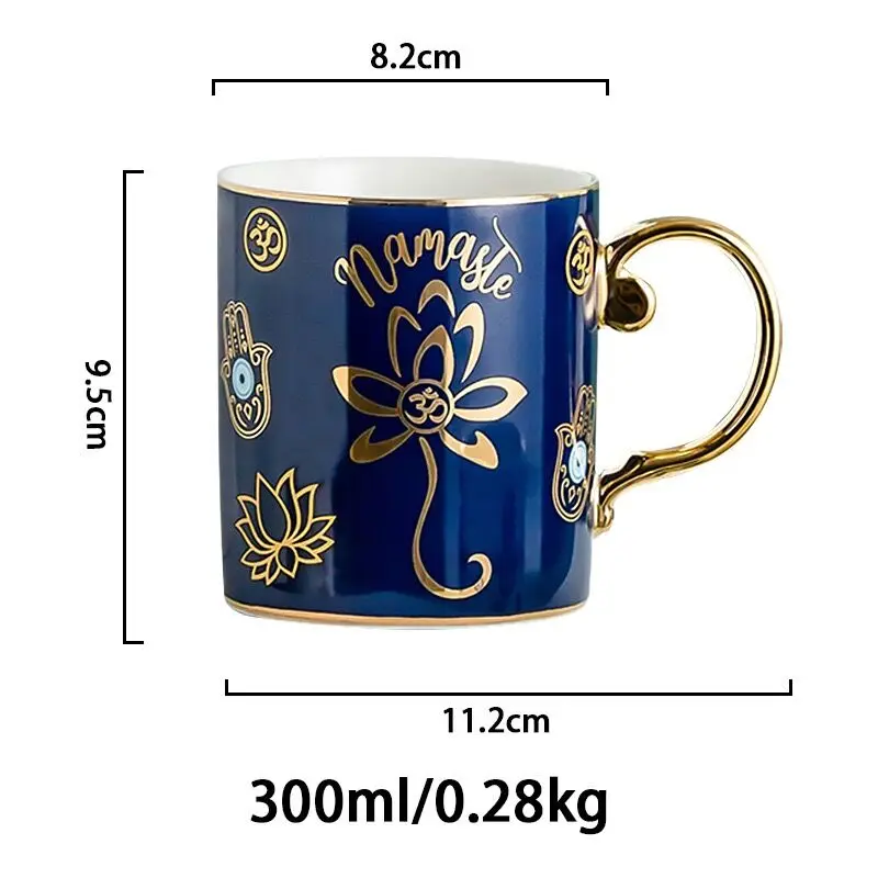 Blue Eye Coffee Cup Devil\'s Eye Turkish Ceramic Mug Home Breakfast Milk Novelty Cup Water Cup Afternoon Tea Cup Couples Gifts