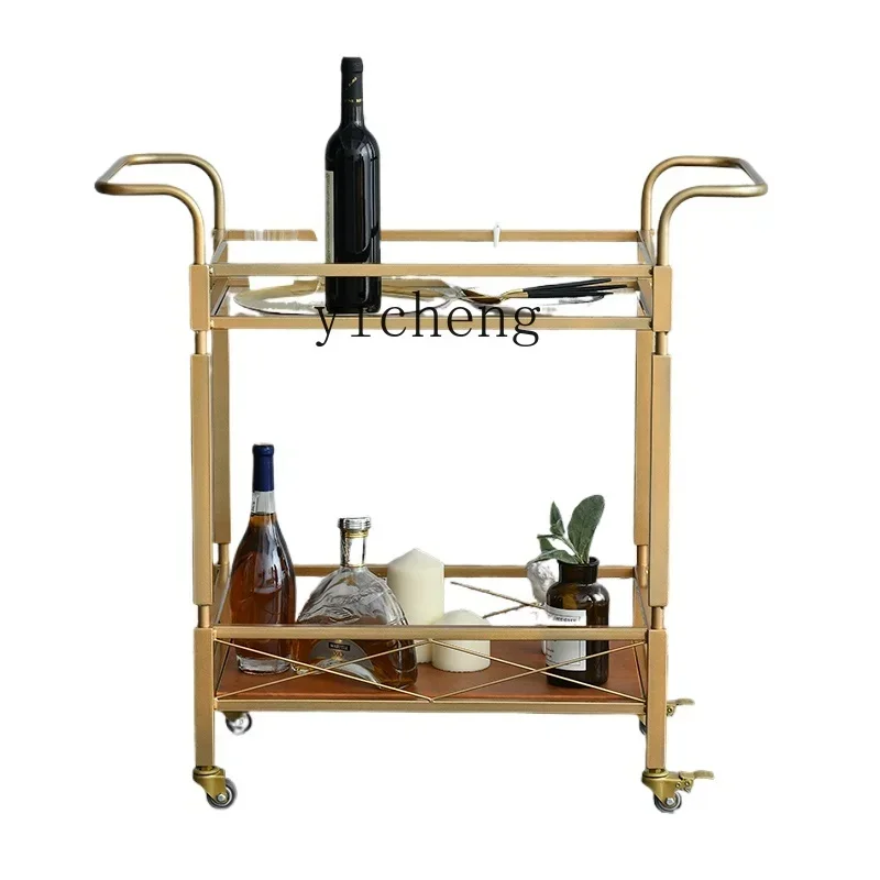 

Dining Cart Hotel Service Trolley Restaurant Wine Rack Wine Cart Office Household Tea Cart