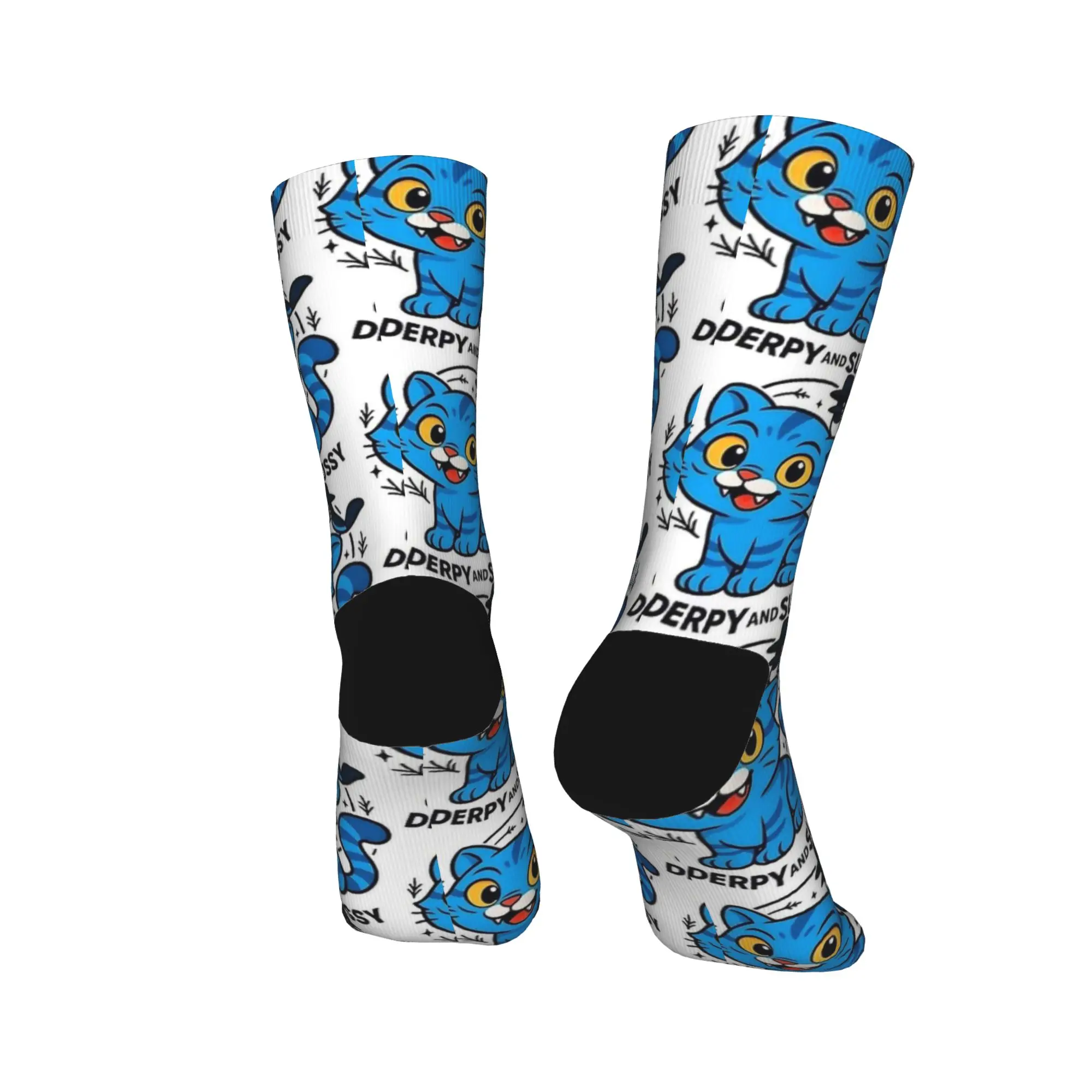 KPop Demon Hunters 아트 Derpy and Sussy 양말 캐주얼 스타킹 남성용 품질 스케이트보드 양말 가을 패턴 미끄럼 방지 양말