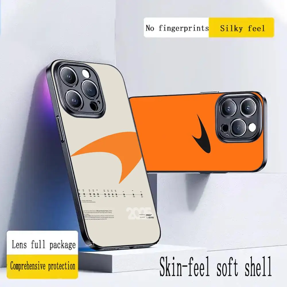 Super car Fashion M-mcl-areneS pattern Phone Case For iPhone 17 16 16e 15 14 13 12 Plus Mini Pro Max Soft black Shockproof Cover view 4