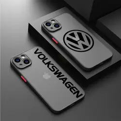 V-Volksw-agen Logo Creative Design Phone Case for Apple iPhone 11 16 13 15 12 14 Pro Max 7 XR X XS 13 12 Mini 14 Plus 8 SE Cover