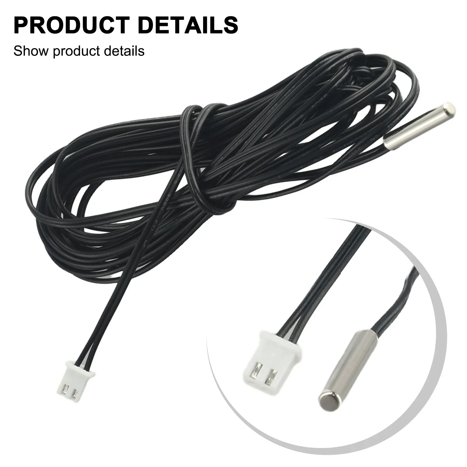 Hot 0.3M 0.5M 1M 2M 3 M 5M Thermistor Temperature Sensor Waterproof Probe Wire PLR 10K 1% 3950 Thermometer Cable