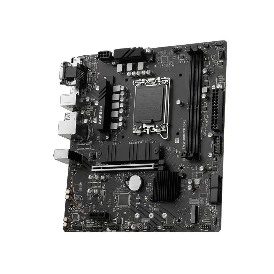 For Intel LGA1700 12/13 processor main board VGA display output addressable RGB MATX specification MSI B760M bomber DDR4