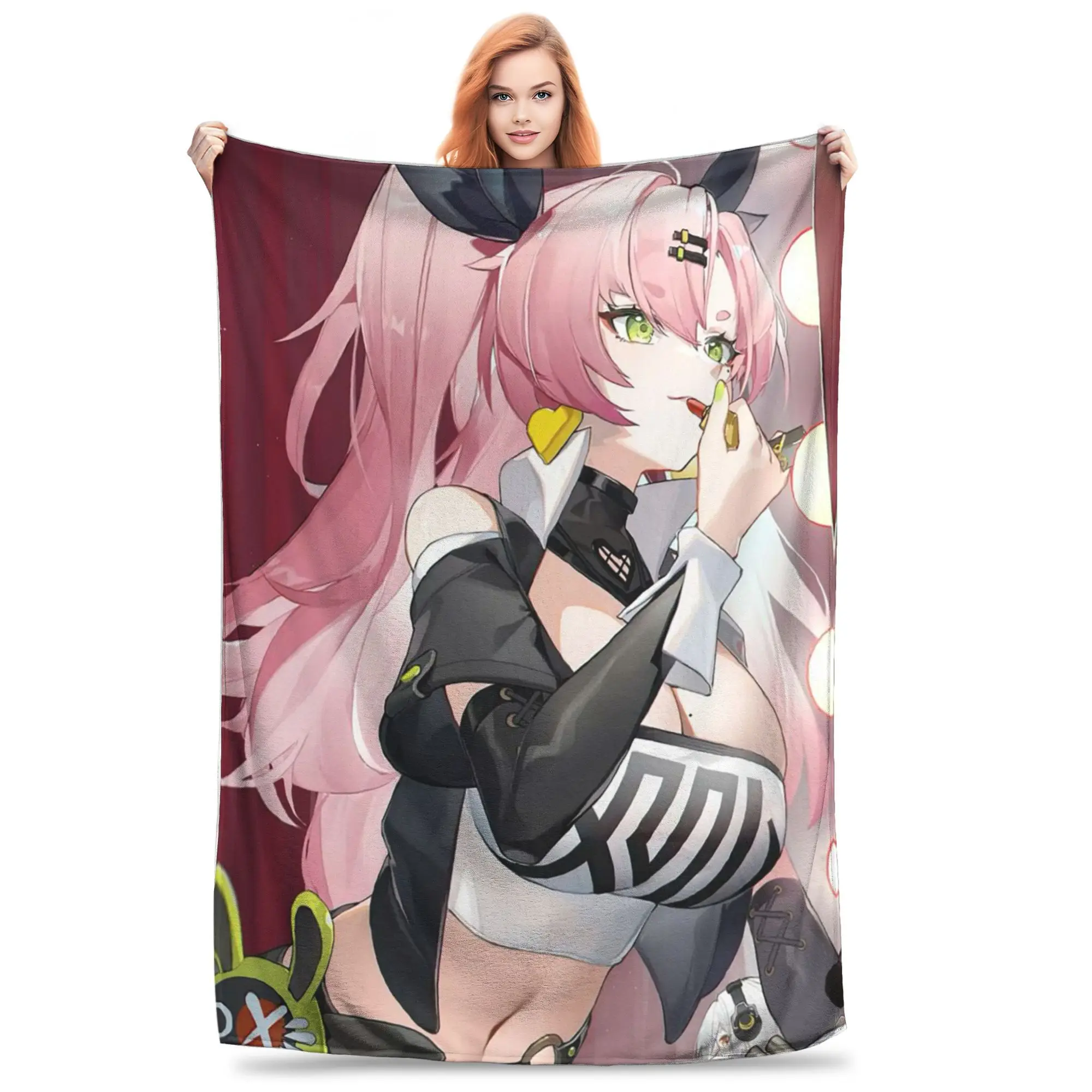 

Фланелевое одеяло Agent Nicole Demara Zenless Zone Zero, теплые плюшевые одеяла, мягкое покрывало для гостиной, домашний диван для пикника