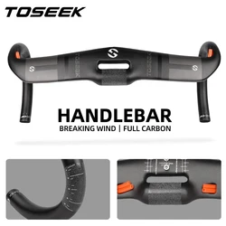 TOSEEK Road Bike Full Carbon Handlebar Ultralight UD Matte Road Bend Handlebar 31.8x400/420/440mm Bike Parts Bicycle Accessories