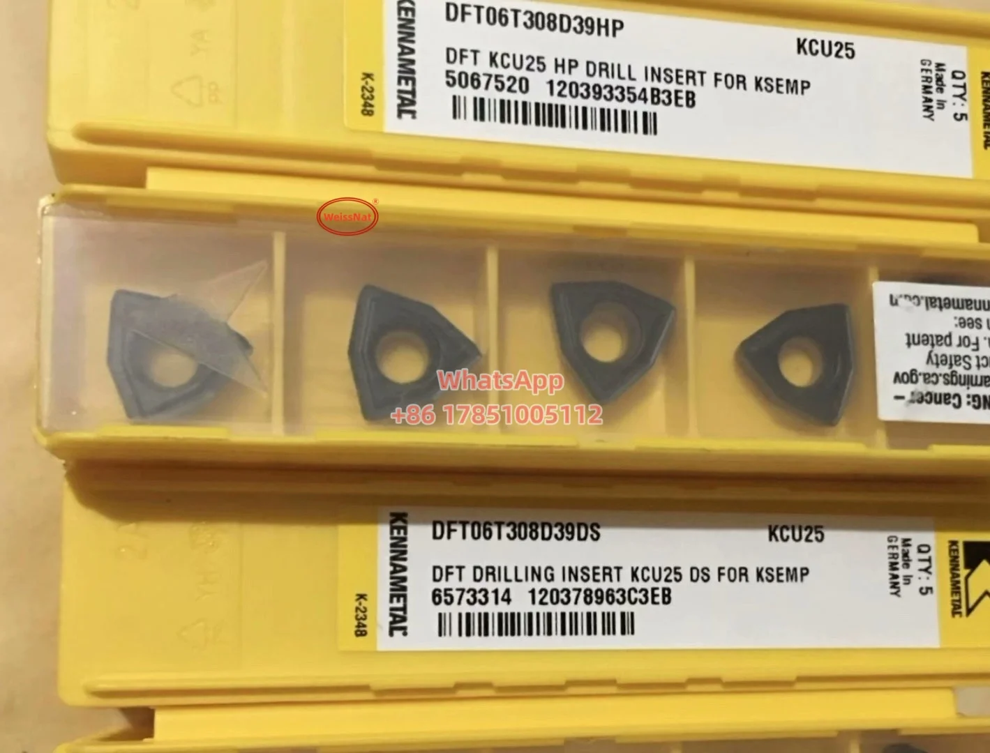 

KENNAMETAL DFT06T308D39HP,DFT070408D45HP,DFT070408D45DS , KCU25 KCU40 Carbide Insert