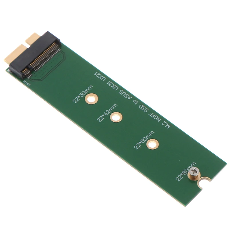 Carte adaptateur d'extension SSD vers 18 broches, M.2 NGFF, haute qualité, tout neuf, UX31, UX21, UX21E, UX3l'autorisation, 1PC