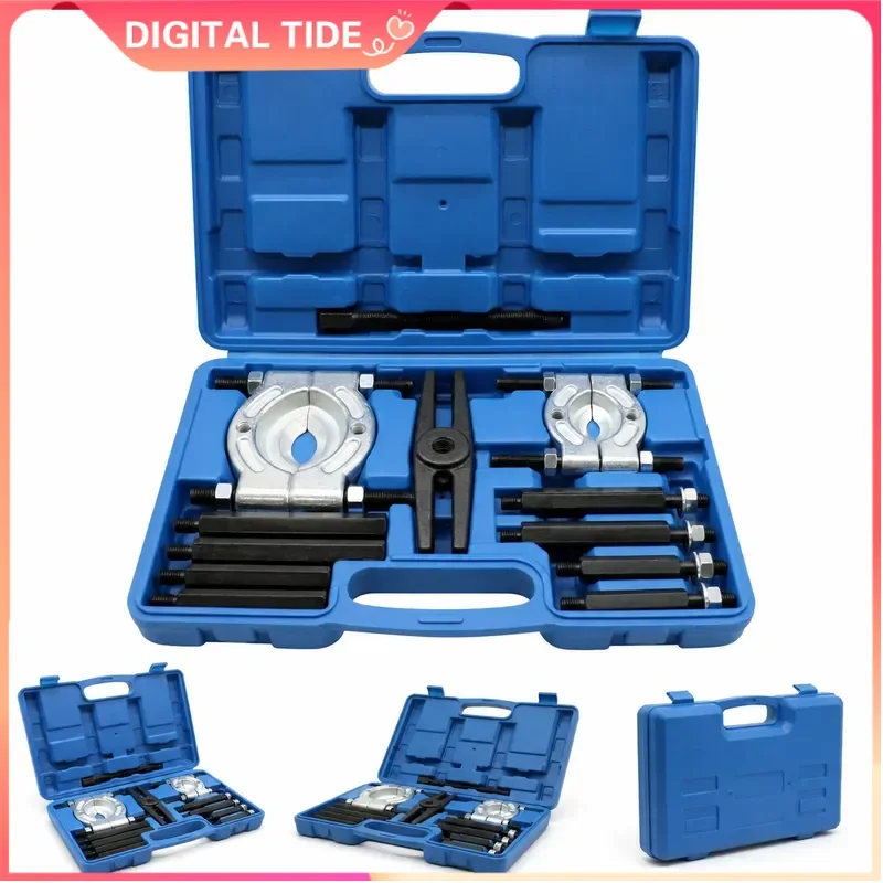 12pcs Bearing Puller Kit Separator Pinion Wheel Removal Tool with 2 Inch and 3 Inch Jaws Auto Repair Extractor Set