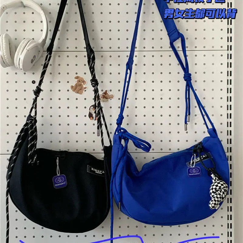 Bolso deportivo Unisex de gran capacidad para hombre y mujer, mochila cruzada de un hombro, a la moda, de clase de Estudiante