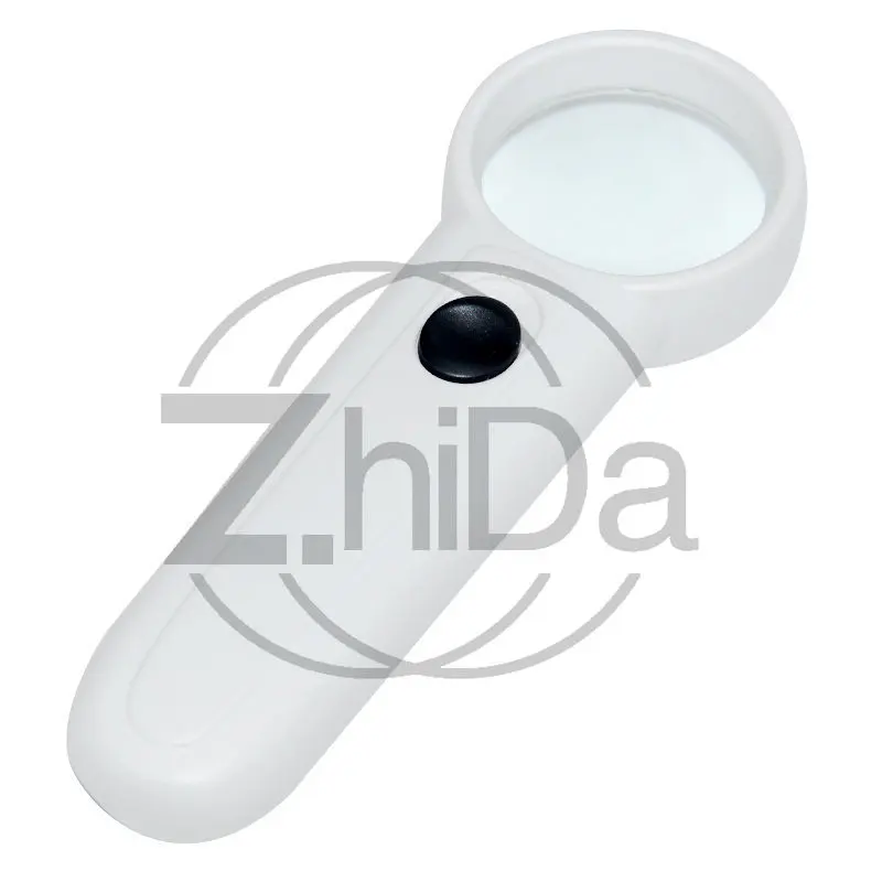 60X Handheld Magnifying Glass with LED Light for Electronic Repair Jewelry Inspection Reading