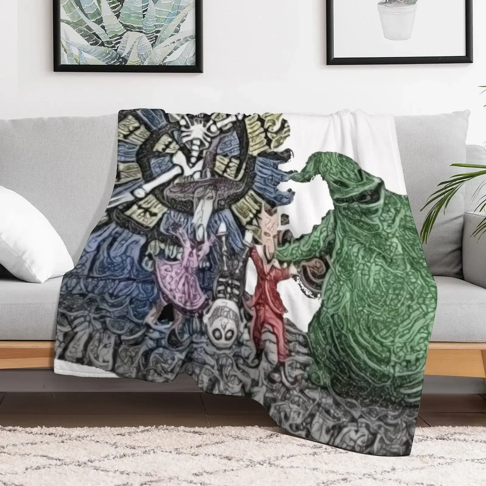 oogie boogie crew Throw Blanket warm winter wednesday Sofas Kid'S Blankets