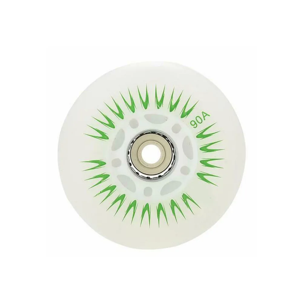 4 قطعة فلاش عجلات تزلج مضمنة 90A LED الإضاءة عجلة التزلج عجلات فلاش انزلاق الأسطوانة أحذية التزلج 80 مللي متر 76 مللي متر 72 مللي متر 68 مللي متر