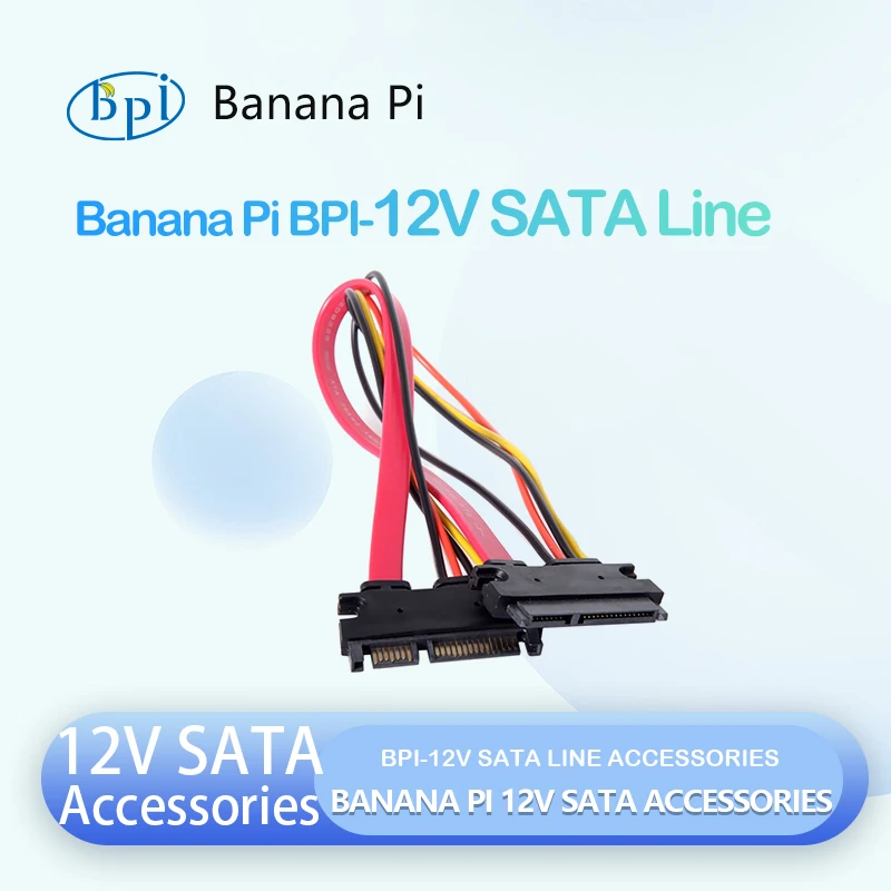 

Banana Pi 12 В SATA Line 29 см 22P 7 + 15 контактов SATA Комбинированный удлинительный кабель питания для передачи данных применяется к плате маршрутизации BPI-R64, W2 Аксессуары BPI