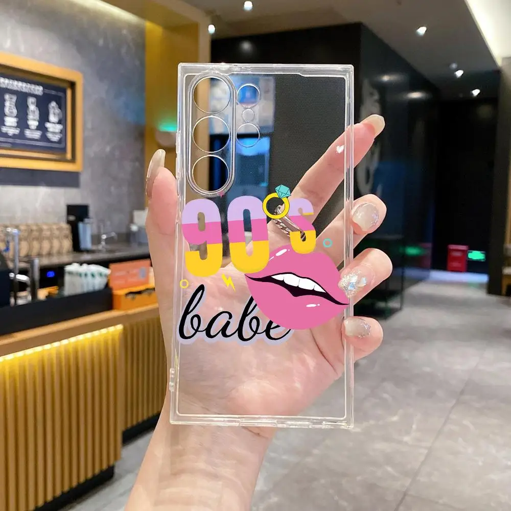 Best vibe girls 90s Phone Case For Samsung Galaxy  S26 Ultra S25 FE S24 S23 S22 Plus S25 Edge S21 transparent soft shell Covers