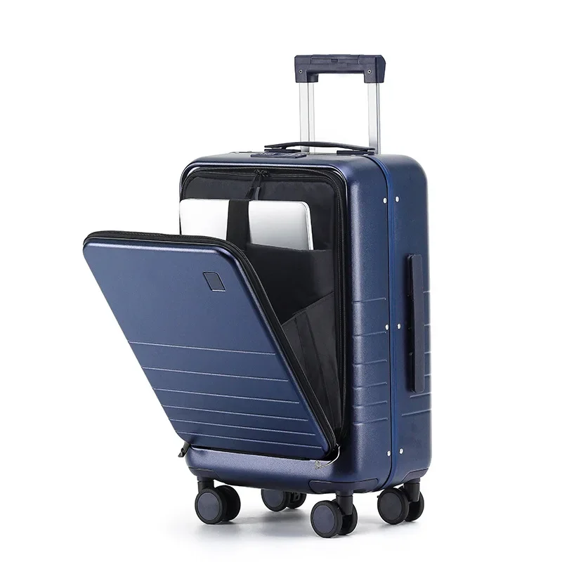 

Aluminum frame, one piece, luggage, boarding case, anti-drop, travel, tie rod, leather case, password.