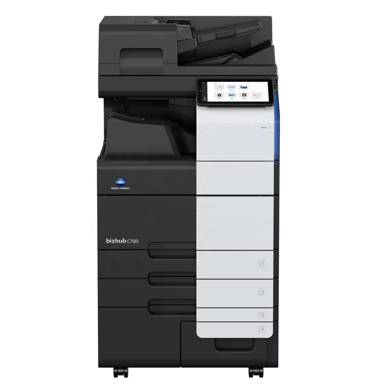 

Used Konica Minolta BH C750i A3 La ser Photocopier Machine 95% New Portable with Fax Option General Type Max Paper Capacity