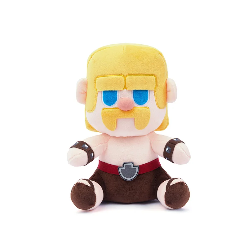 Supercell Clash Royale Sitting Posture Barbarians Short Plush Stuffed Doll Pillow Game Action Figure Model Garage Kit Toys Gift