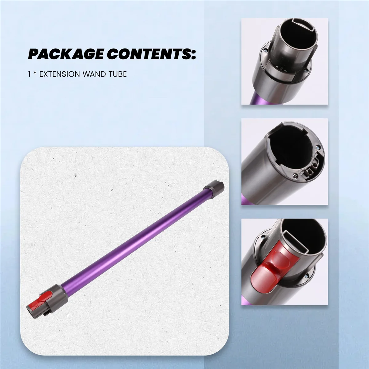 Quick Release Extension Wand Tube for V7 V8 V10 V11 Handheld Vacuum Cleaner Replacement Parts Purple