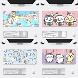 Cute Anime Chiikawas Mousepad HD Printing Computer Gamers blocking Edge tappetino per Mouse antiscivolo tastiera muslimah PC Desk Pad