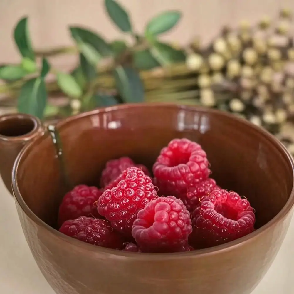 Berry Colander Self Spinning Berry Washer Bowl Vortex Fruit Drainer Swirl Design Rinse Drain Colander for Strawberries