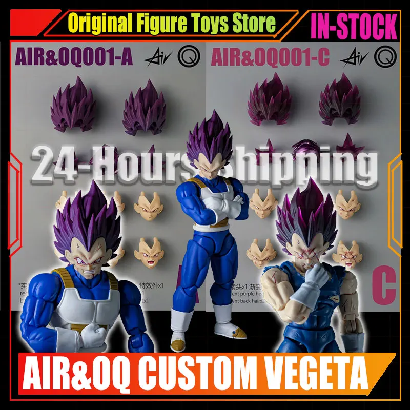

24-Hours Shipping Air&OQ Studio Dragon Ball Z Ultra Ego Vegeta Head Accessories Head Sculpture Vegeta Anime Action Figure Models
