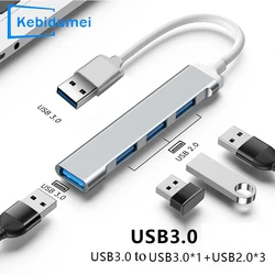 4 Port USB 3.0 Type C Splitter Adapter USB Hub Docking Station 5Gbps OTG For Macbook Pro PC Mouse Smart Phone USB2.0 Multiport